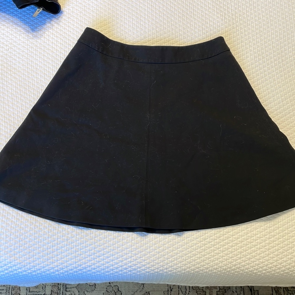 Loft black skater skirt